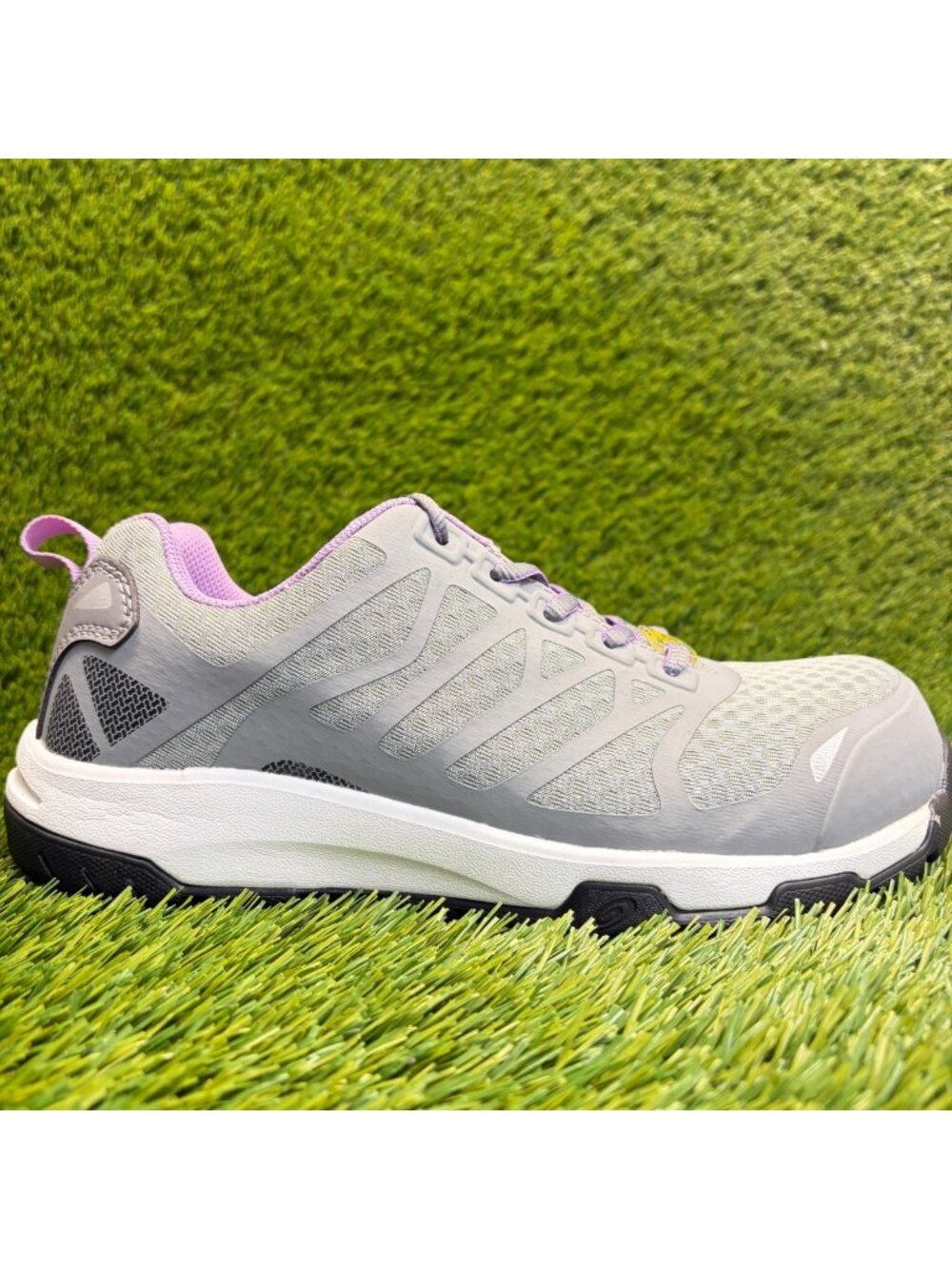 Nautilus Velocity Womens Size 8.5 Gray Purple Composite Toe Safety Work Shoes